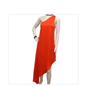 Laundry By Shelli Segal One Shoulder Asymmetric Romantic Dress Size 2